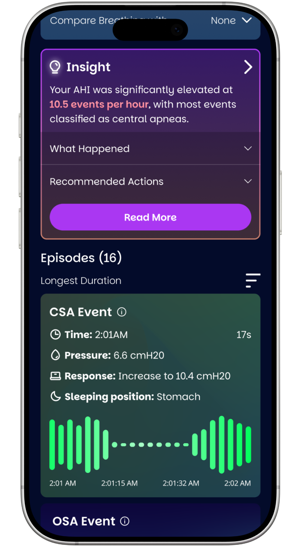 Single chart screen 2