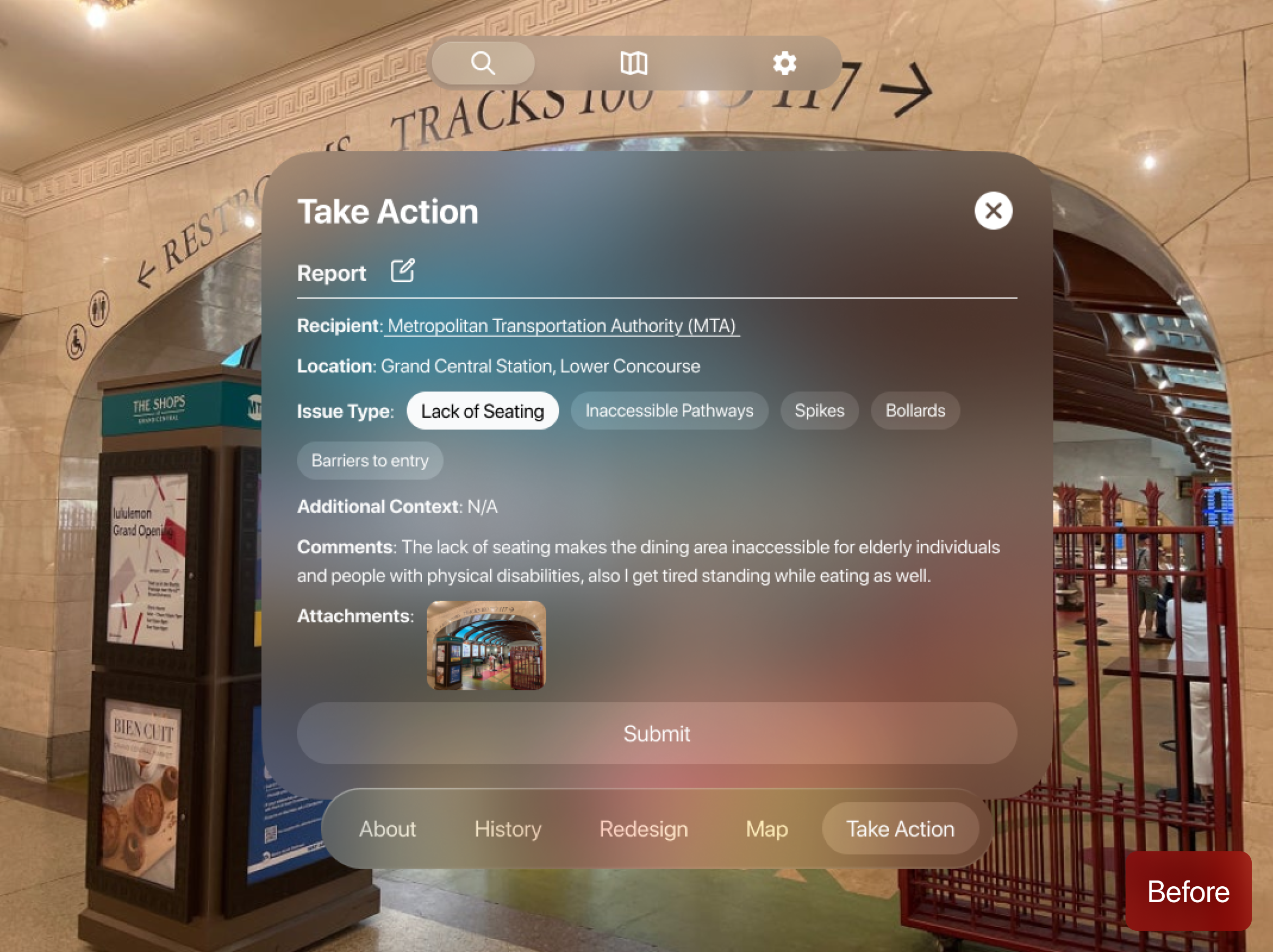Before: confusing form