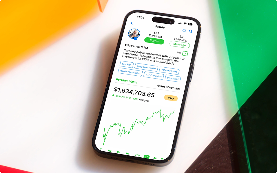 Robinhood Mirror — investment profile app