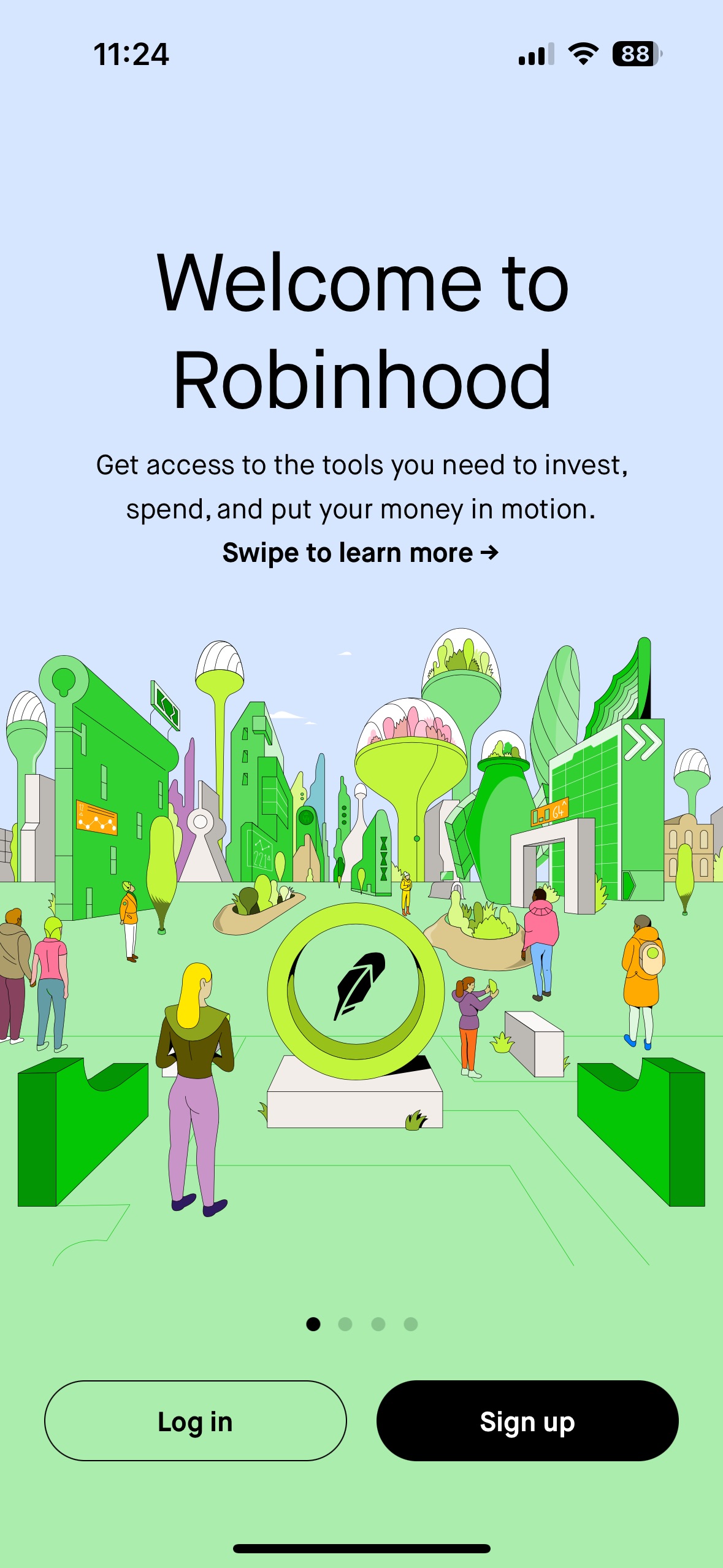 Robinhood app screen