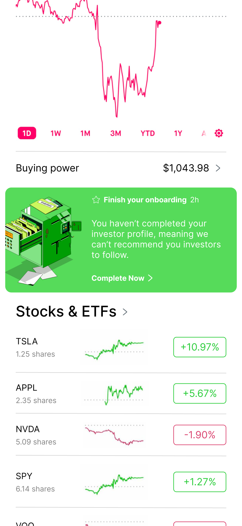 Incomplete onboarding edge case