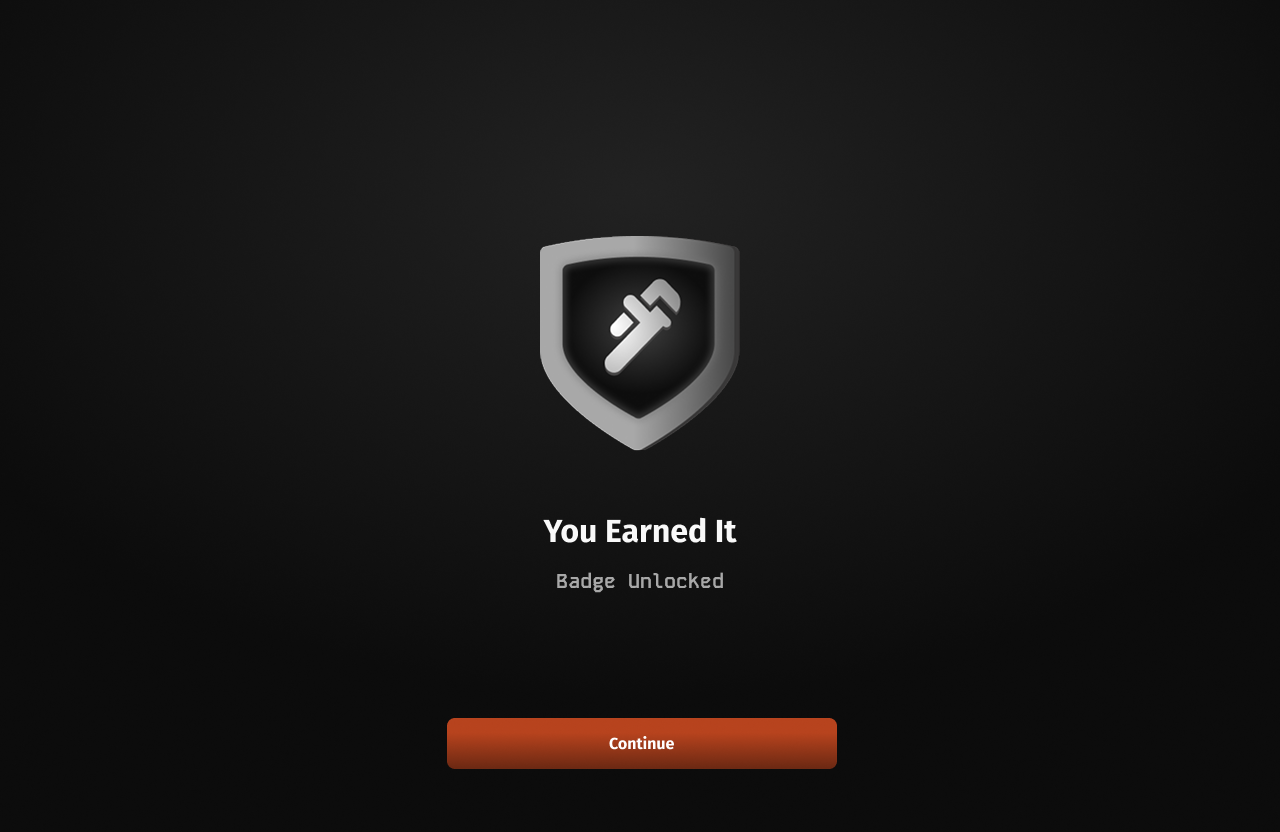Redesigned task complete screen on desktop